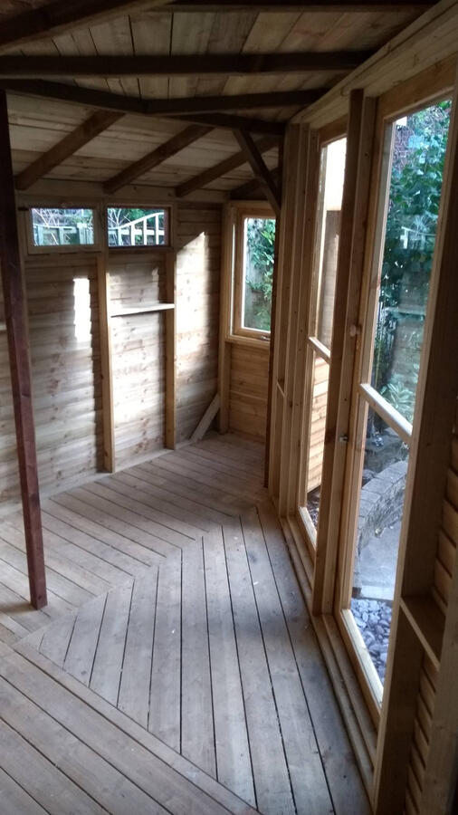 Inside the summer house