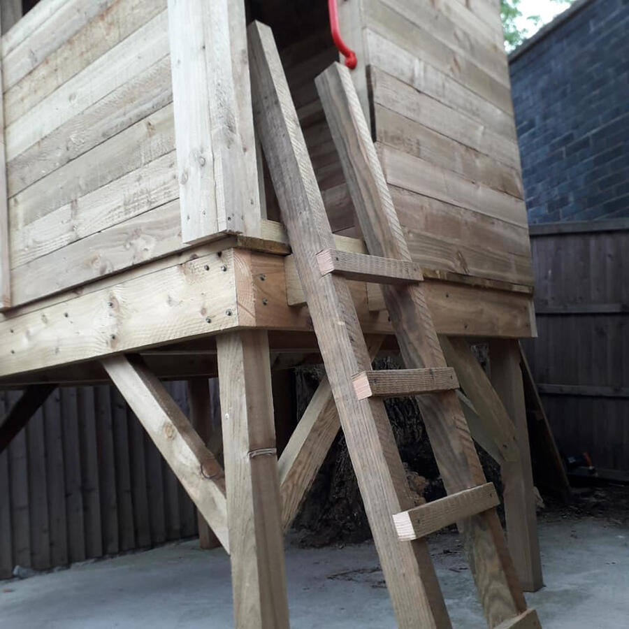 Ladder up to the playhouse