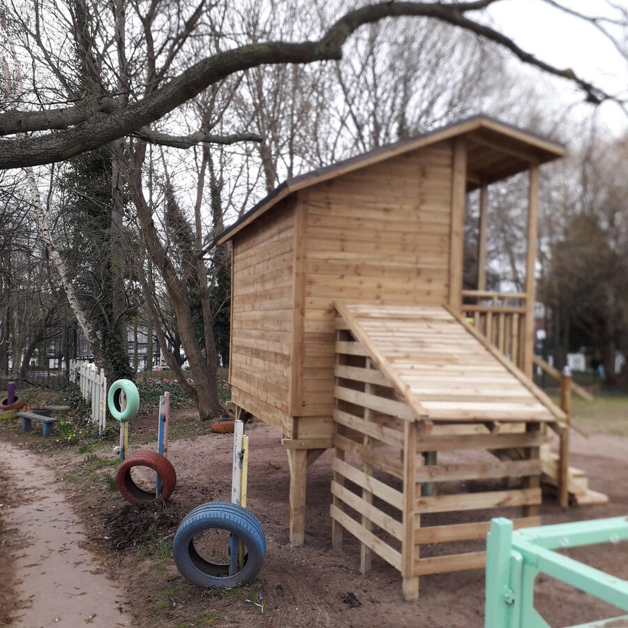 A view from the back