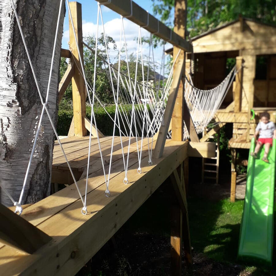 The platform surrounding the tree