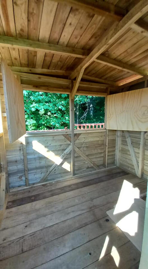 The window can be opened and shut